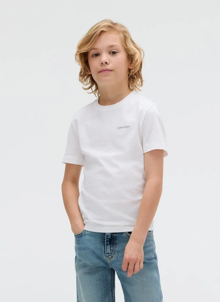 Calvin Klein Jeans Kids Graphic Crew Neck T-Shirt